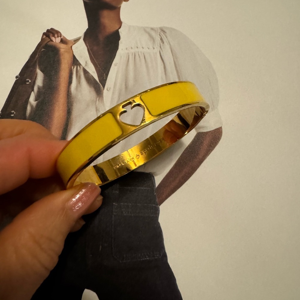 Kate Spade Yellow Gold Heart Bangle - Picture 4 of 5
